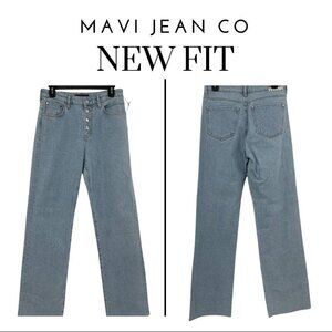 Mavi New Fit Button Fly High Rise Straight Leg Jeans Size 27